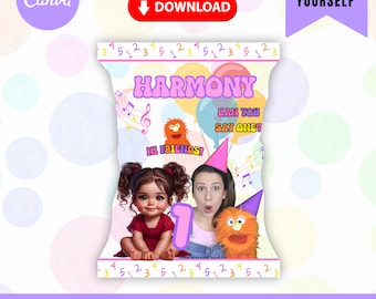 Ms Rachel Chip Bag: Birthday Party Decor (Instant Download)