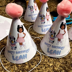 Benutzerdefinierte Geburtstag Partyhut, Geburtstagshut, benutzerdefinierte Hüte, druckbare Partyhut