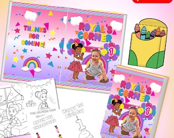 Libro da colorare di compleanno di Gracie's Corner (download immediato)