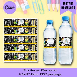 Eau pour la rentrée scolaire, modèle d'eau pour la rentrée scolaire, modifiez-vous vous-même