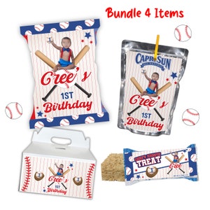 Baseball Geburtstag Bundle, Baseball Bundle, Baseball Party, Baseball Gastgeschenke, Canva Vorlage