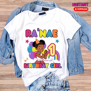 Custom Name Birthday Shirt: Gracie&#39;s Corner Party (PNG File)