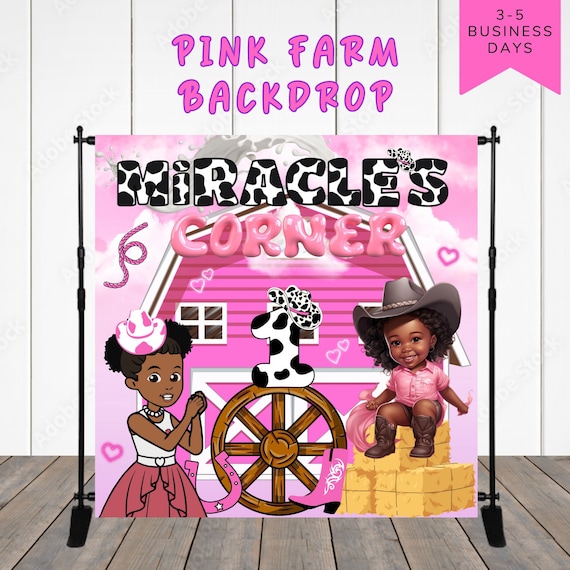Gracie’s Corner Backdrop, Gracie’s Corner Farm Party, Custom Backdrops