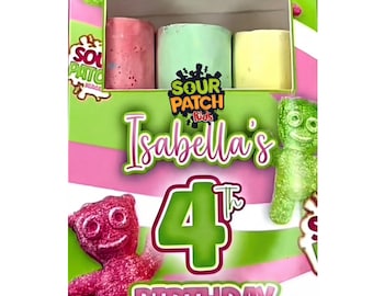 Personalisierte Buntstift oder Kreide Box | Gastgeschenke zum Kindergeburtstag