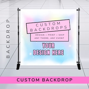 Custom Backdrop Design, Custom photo banner, Custom Birthday Banner, Photography Backdrop