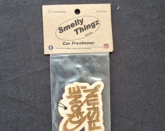 Gone fishing sustainable car freshener.