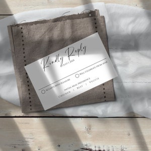 Moderne Antwortkarte | Minimalistische Hochzeitsantwortkarte | Hochzeit Einsatz | Druckbare Antwortkarte | Antwortkarte Hochzeit | Hochzeits-Postkarte | A1