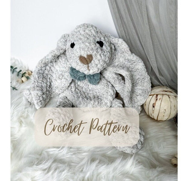 Hopper the Bunny Lovey Modification PDF Crochet Pattern