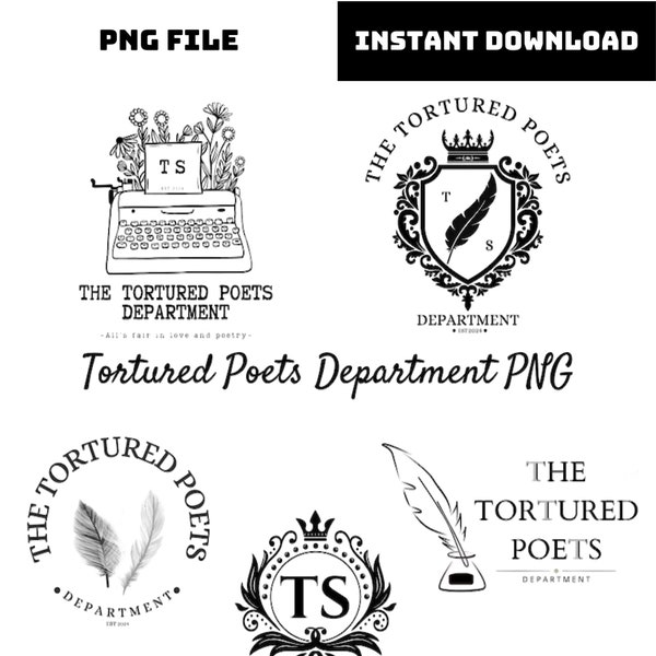 Tortured Poets Department PNG, TTPD SVG, Taylor Swift Poet, The Eras Tour Merch, Swiftie Digital Download Instant Download