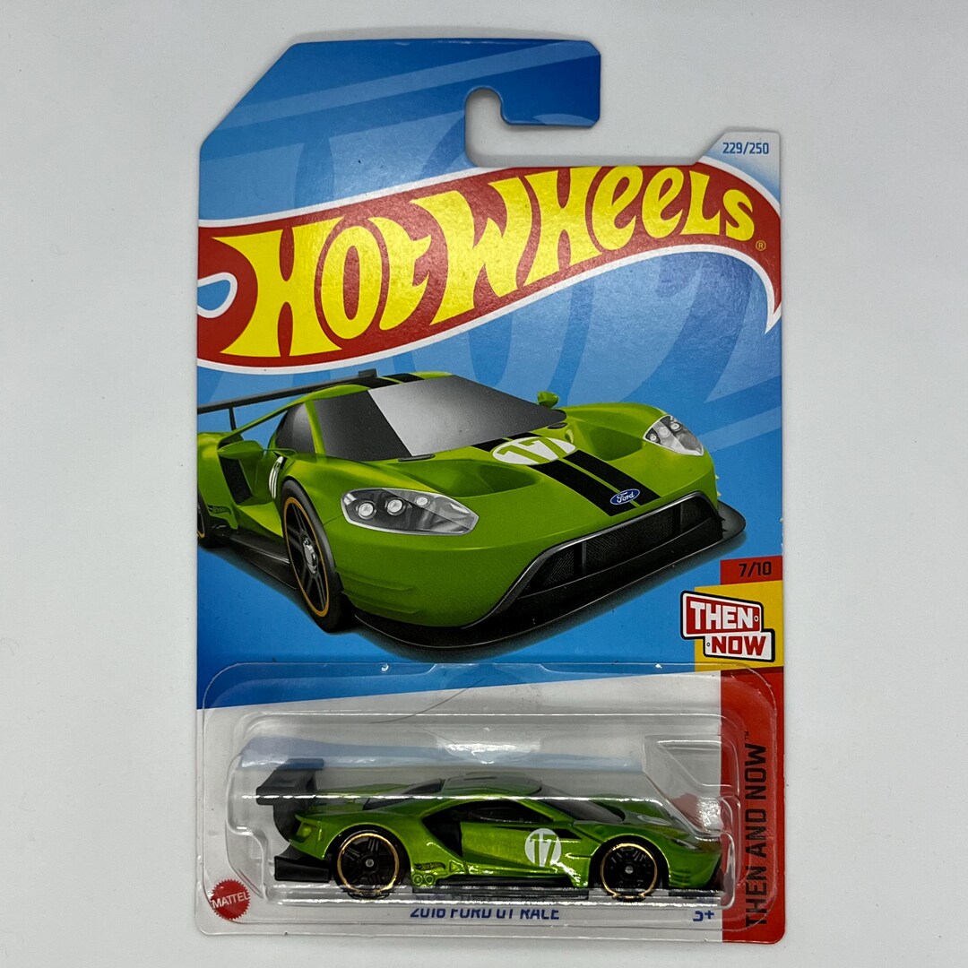 Hot Wheels Ford GT Race – Modellauto 1:64 | Grüne Lackierung | Short Card