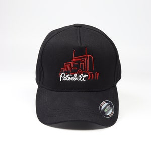 Peterbilt Truck Embroidered Hat, (You can change the colors in the design as you wish.)