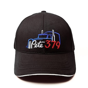 Classic Peterbilt 379 Trucker Hat - Iconic Big Rig Style, Vintage Peterbilt 379 Hat , Embroidered Pete379 hat.