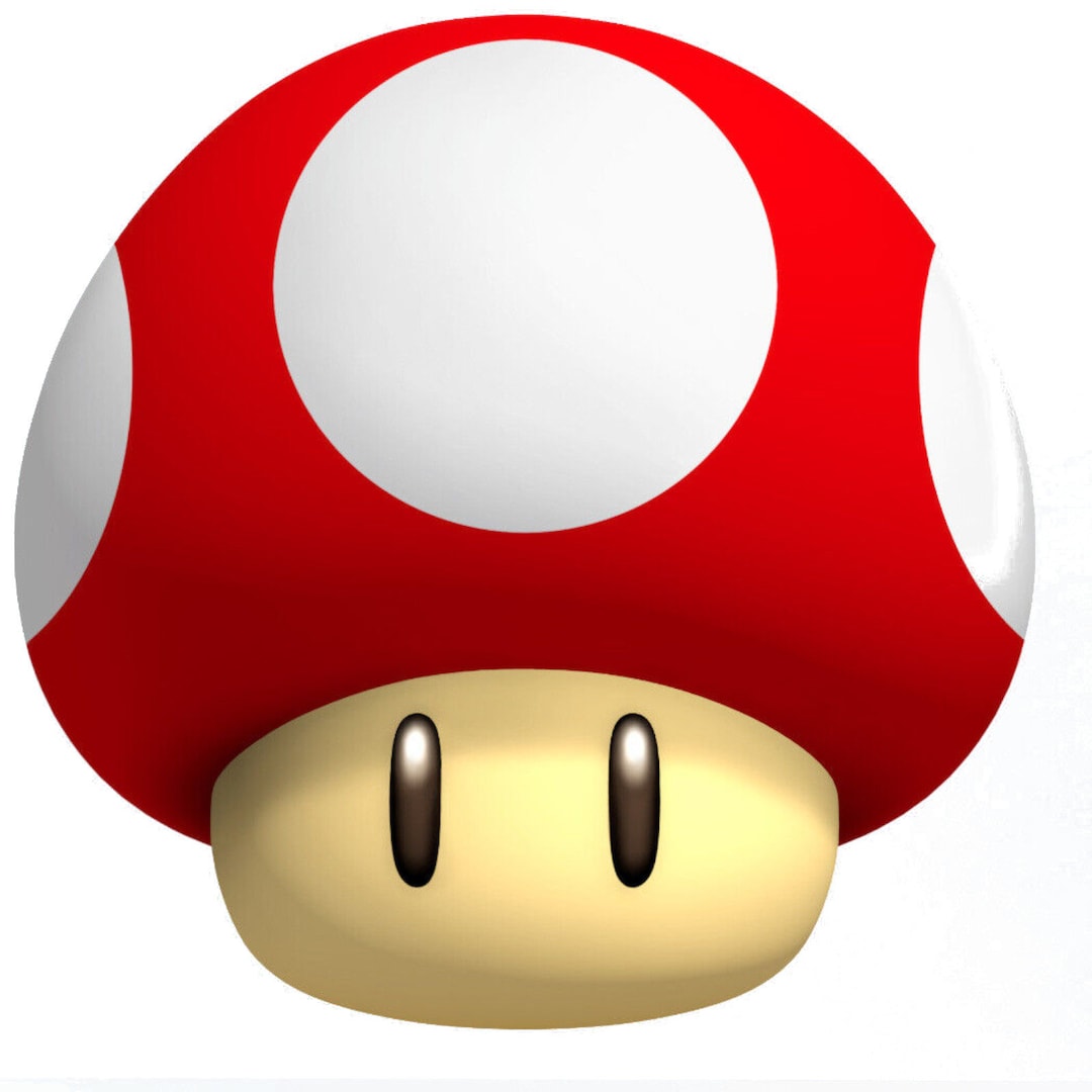 Power Mushroom Mario Kart Super Mario Wall Decal Sticker Etsy Canada