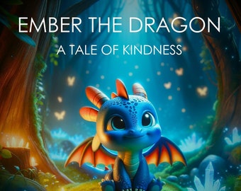 Ember the Dragon: Un cuento de bondad - Libro digital para niños - Libro de cuentos - PDF/Descarga impresa - Cuento antes de dormir - Educativo/Divertido 3-8 años