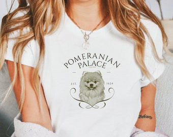 Pomeranian Palace Tee - Cute Dog Lover T-Shirt - Casual Wear - Perfect Gift for Pomeranian Owners