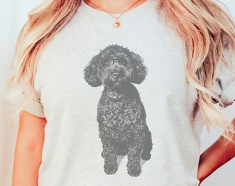 Cute Cockapoo Glasses Shirt, Dog Mom Dad Gift, Funny Puppy Tee, Soft Cotton Dog T-shirt
