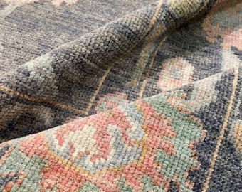 10x13 Brown Oushak Rug I Coffee Color Hand Knotted Oushak Rug I OUshak Design Rug I Custo Size 8x12 9x13 10x13 ft. Rug I Bed Room Rug