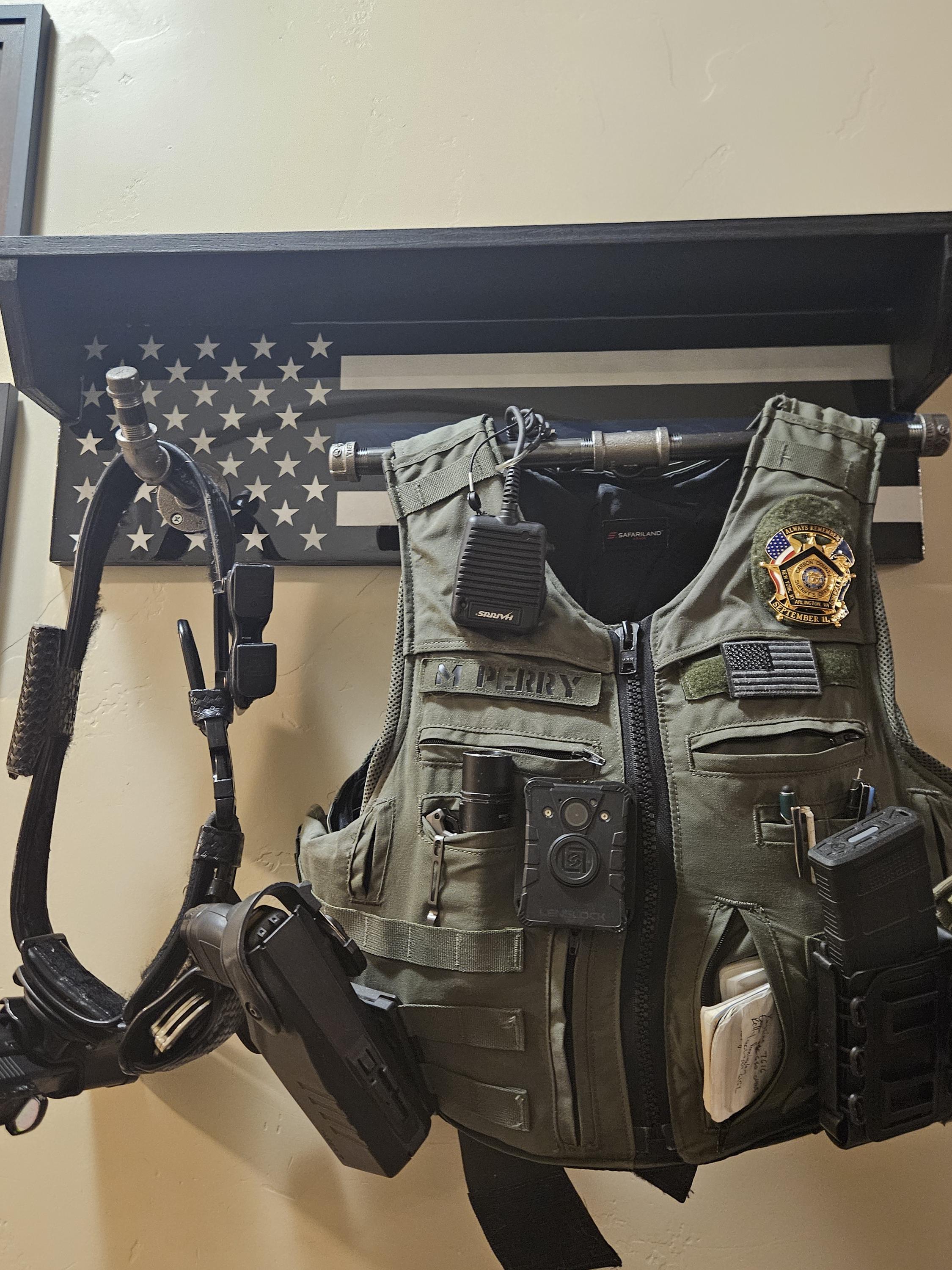 Cop Gear Rack Epoxy Police Gear Rack - Etsy