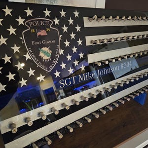Epoxy Flag Challenge Coin Boards with Casings