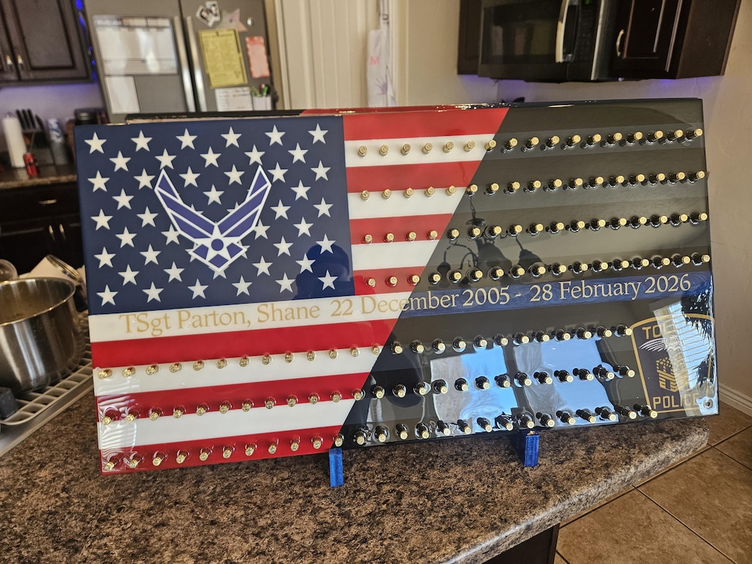 Dual Flag Epoxy Challenge Coin Boards With Casings - Etsy