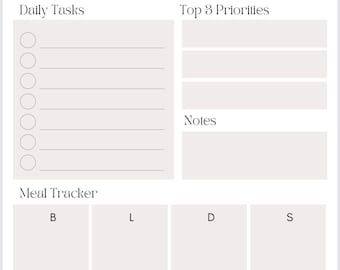 Downloadable Daily Planner