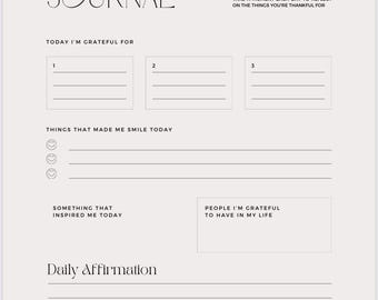 Gratitude Journal PDF