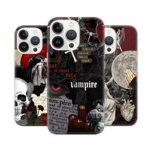 Vampire Phone Case Dracula Cover for iPhone 16 Pro, 15, 14, 13, 12, 11, Google Pixel 9, 8, 7A, 6A, Samsung Galaxy S24 Ultra, S23fe, A05 A55