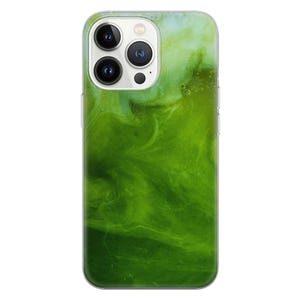 Matcha latte Hülle Grün ästhetische Abdeckung für iPhone 16e, 15, 14, 13, 12, 11, Google Pixel 9 Pro, 8, 7A, Samsung S25 edge, S24 FE, A71,