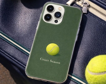 Custodia per telefono Retro Tennis Club • Stile sportivo minimalista