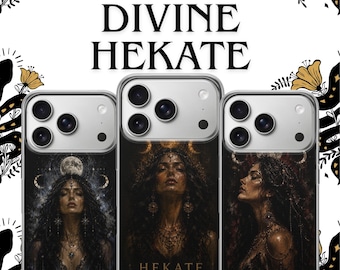 Hekate Witchy Gothic Goddess Phone Case, TPU Gel Protection (iPhone, Pixel, Samsung)