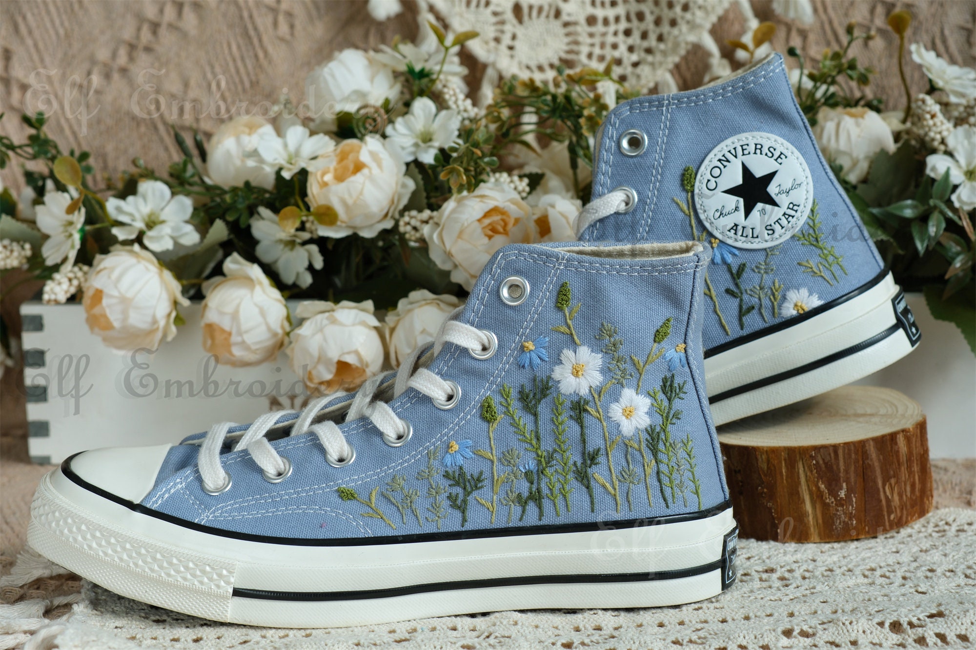 Converse vintage flowers hot sale