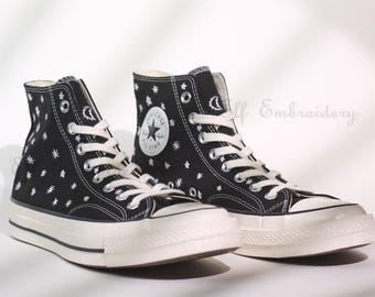 Zapatillas Converse Chuck Taylor de los años 70 con bordado de estrella personalizado