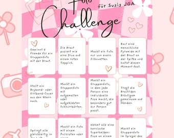 JGA Foto Challenge Gioco personalizzato per l'uscita: giochi giovanili, giochi di società, addio al nubilato PDF