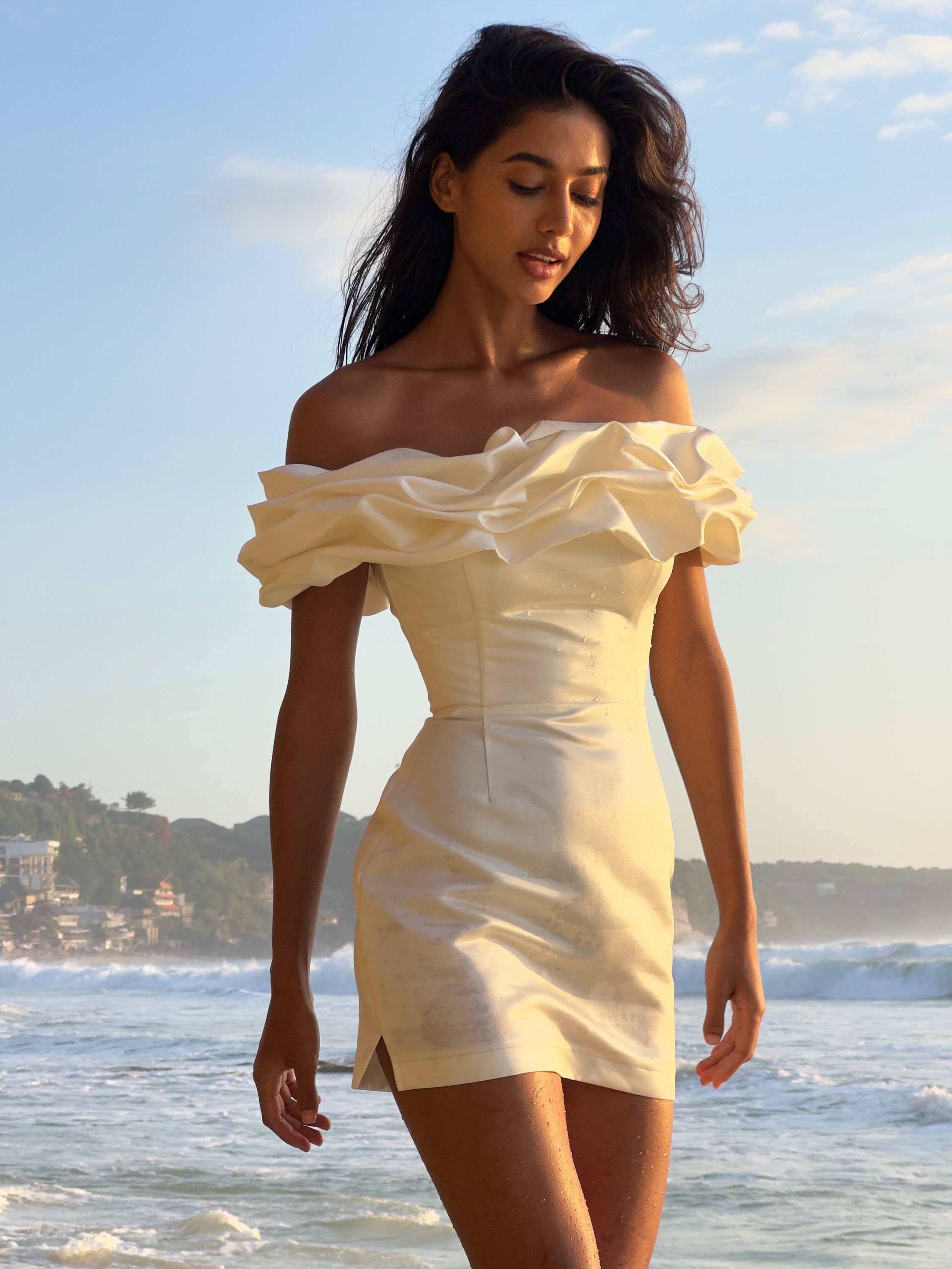 off the shoulder corset dress short Off the Shoulder Lavender Corset Ruffle Short Dress Dreamdressy