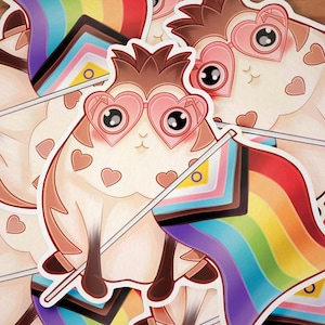 Passia Pride Aufkleber | FFXIV Aufkleber | Vinyl-Aufkleber | Kawaii Laptop Aufkleber