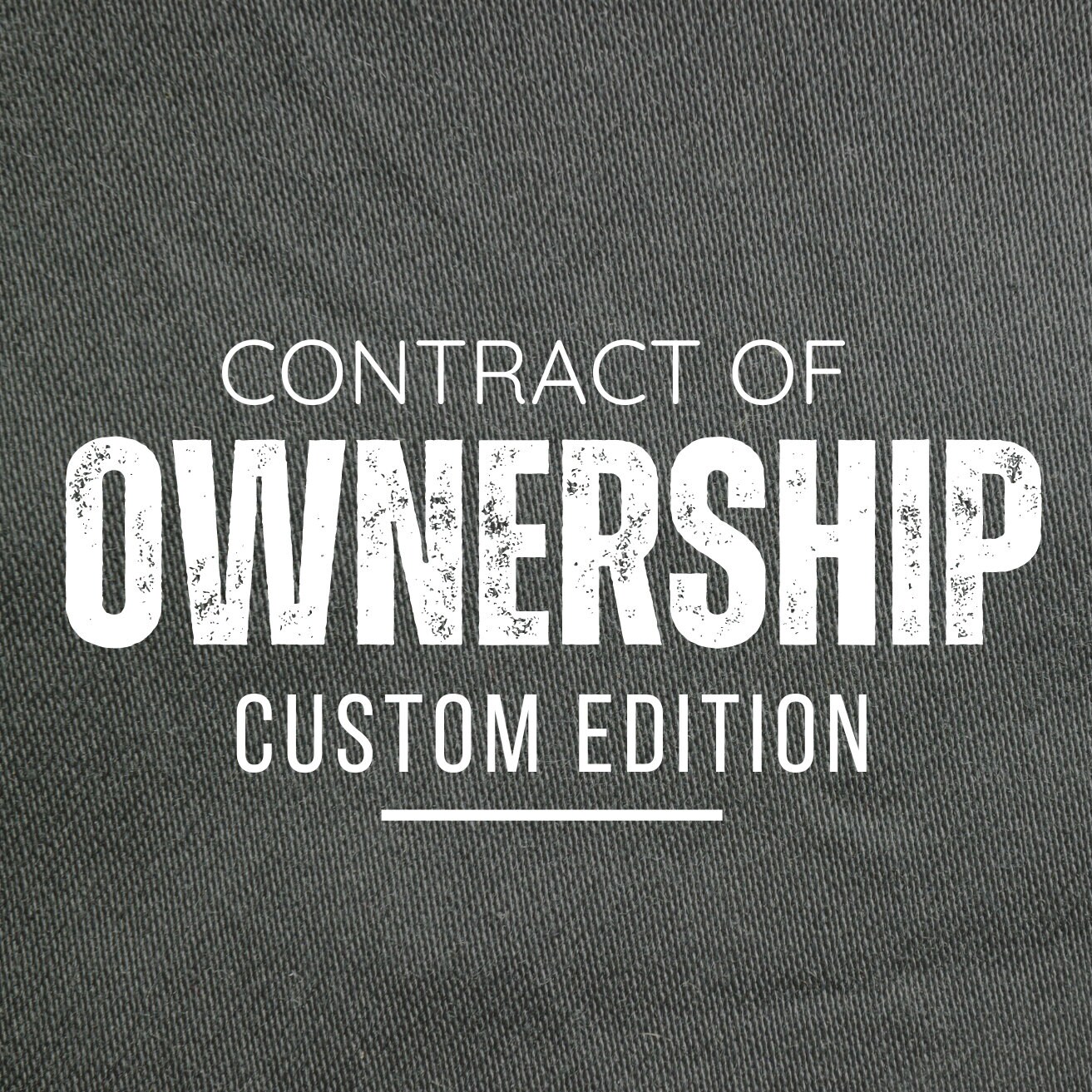 CONTRACT OF OWNERSHIP Custom Edition - Etsy