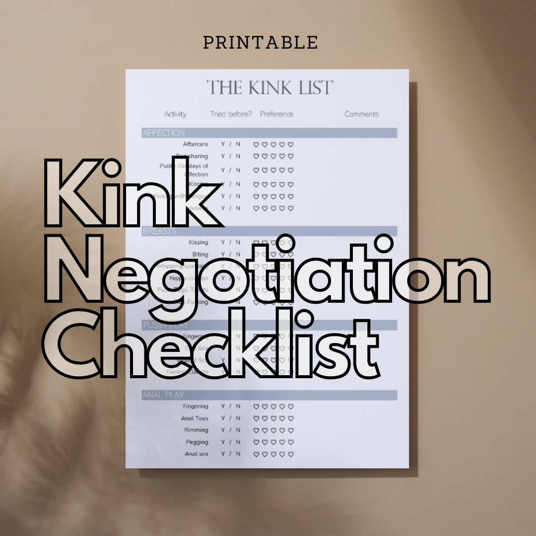Printable Kink Negotiation Checklist Etsy Printable Kink Negotiation Checklist Etsy