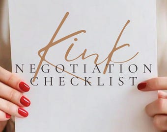 Printable Kink Negotiation Checklist