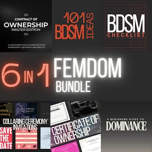 6in1: Femdom Starter BUNDLE - Entfalte dein Domina Potenzial und tauche in die Tiefen von Schmerz, Lust und allem zwischen Xx ein