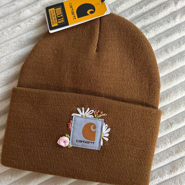 Hand Embroidered Carhartt Beanie