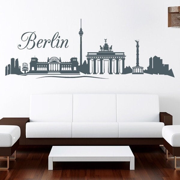 Wandtattoo Skyline Berlin Wandaufkleber, Heimat