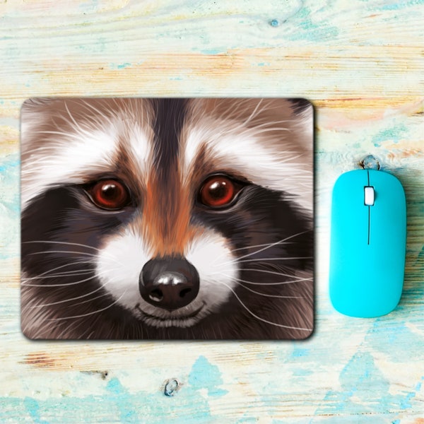 Mauspad Mousepad Waschbär Schreibtischunterlage benutzerdefiniertes Geschenk Büro