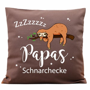 Kissenbezug „Papas Schnarchecke“ – 50x50 Cm, Aus Baumwolle, Perfekt Als Geschenk Zum Vatertag, Geburtstag Oder Weihnachten