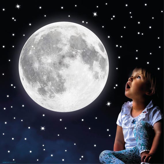 Kinder-Bettdecke Die Im Dunkeln Leuchtet – Mit Sternen & Mond Für Magische Nächte