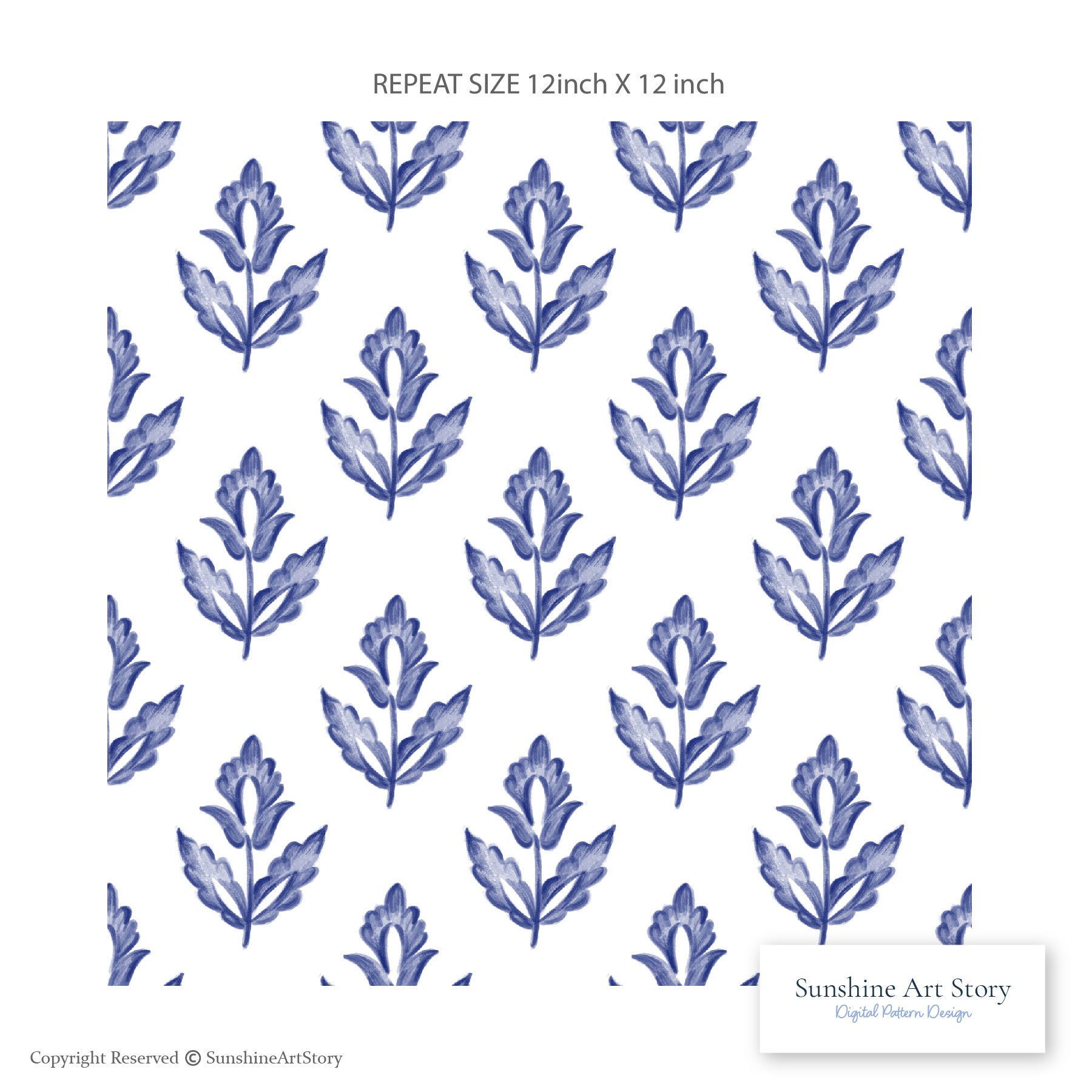 Watercolor Floral Damask Boho Floral Pattern Boho Floral Repat Pattern ...