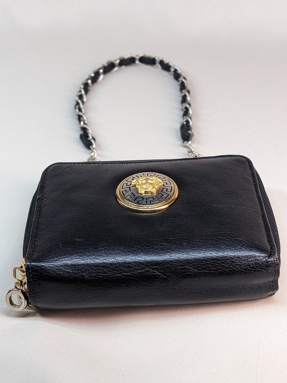 Gianni Versace Miduza Leather Shoulder Bag and wa… - image 6