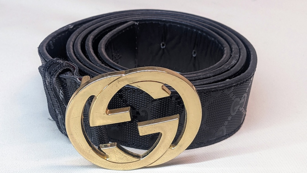 genuine leather gucci belt men