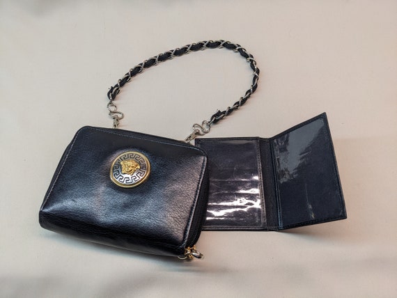 Gianni Versace Miduza Leather Shoulder Bag and wa… - image 9