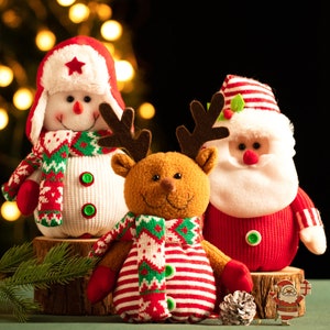 Sac Pomme Tricoté Personnalisé Réveillon de Noël 2023 Noël Nouveau