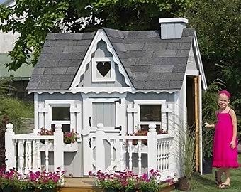 Playhouse for Kids | Beautiful, Strong, Interactive wooden Playhouse for children| Child Safe|